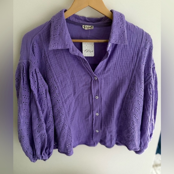 FP Intimately Full Bloom Shirt NWOT - Picture 3 of 8